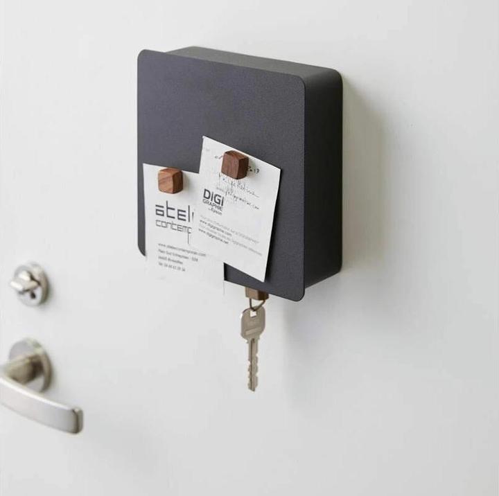 Actual product image Yamazaki Magnetic key box TOWER (5.5 x 16 x 16 cm)