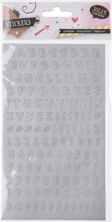 Produktbild Aufkleber Zahlen und Buchstaben
