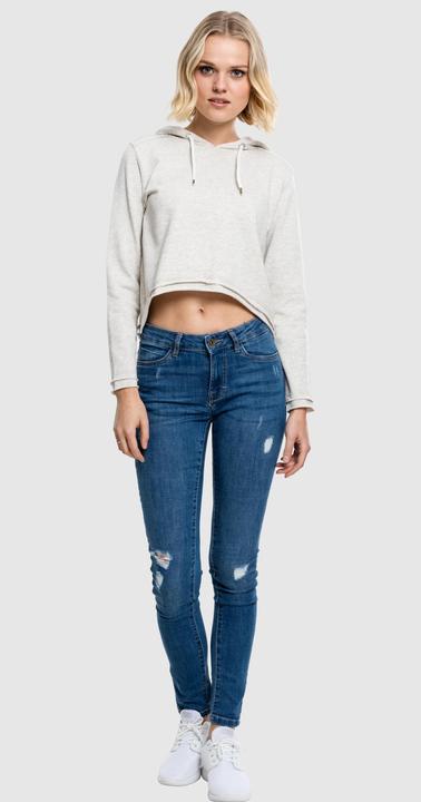 Immagine prodotto Urban Classics Felpa da donna con cappuccio in spugna ritagliata (XL)