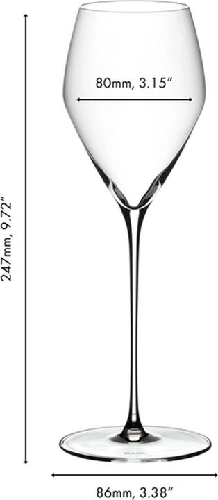 Produktbild Riedel Veloce Champagner Weingläser (32.70 cl, 6 Gläser, Sektgläser)