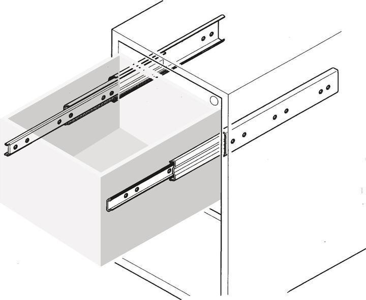 Actual product image Accuride Ball over-extension DS5321, Corrosion resistant