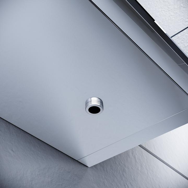 Produktbild SONNI LED-beleuchteter Spiegelschrank, 90 x 65 cm, 3 Türen Edelstahl, Badezimmerspiegelschrank mit S