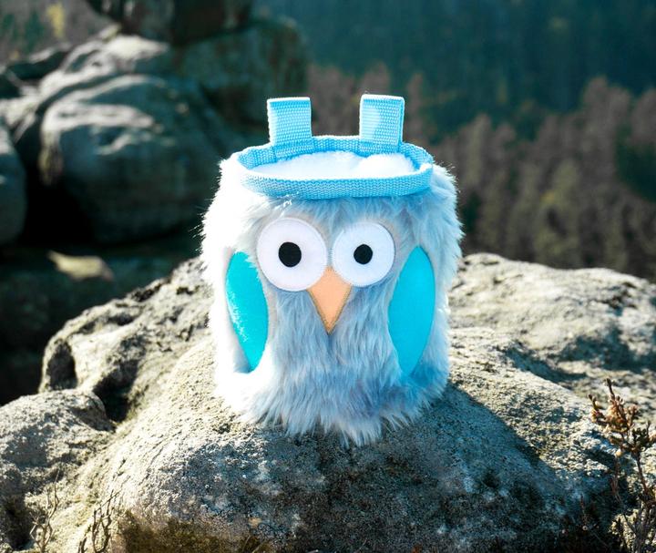 Actual product image Crafty Climbing Owl Owl Chalk Bag