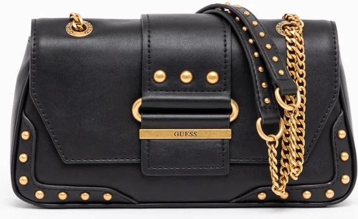 Actual product image Guess Greta, Polyurethane, Textile Crossbody Bag, Black, hwvb81 29210, 16