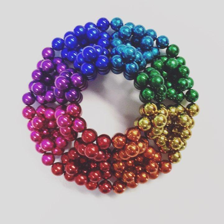 Image du produit Neoballs Aimants sphere arc-en-ciel - Cassette Tesseract