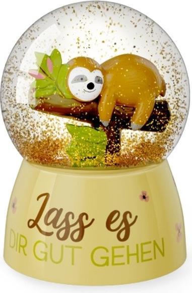 La Vida Glitzerkugel D4,5H6 Faultier Zoo