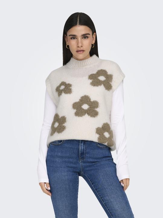 Immagine prodotto JdY Knit Fit Collo alto Polsini a coste Gilet in maglia Gilet in maglia (L)