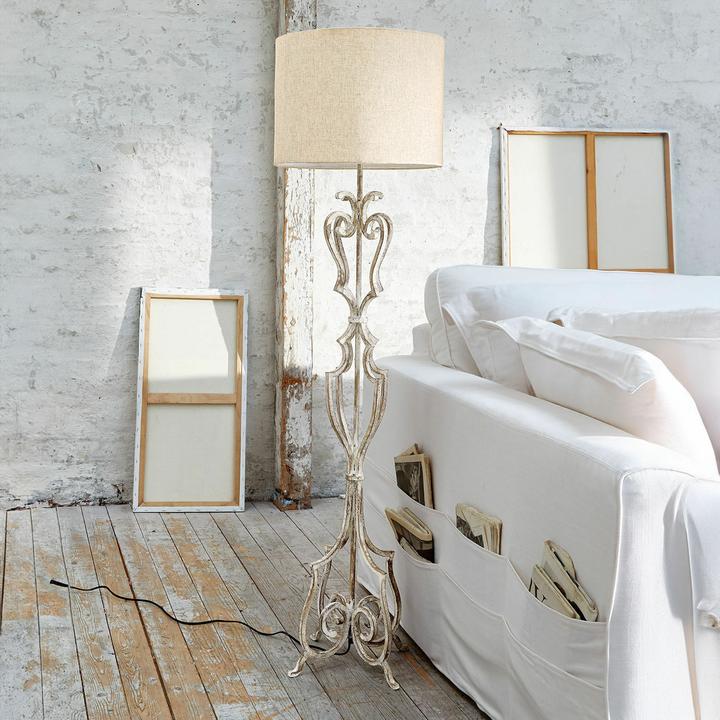 Actual product image Loberon Floor Lamp Tolbert antique white (E27)
