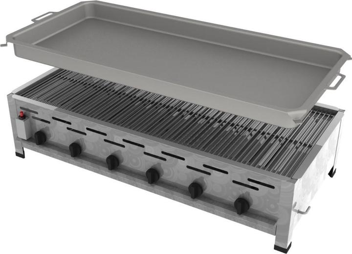 ChattenGlut Gasbräter 6-flammig mit Rost und Pfanne (27 kW)
