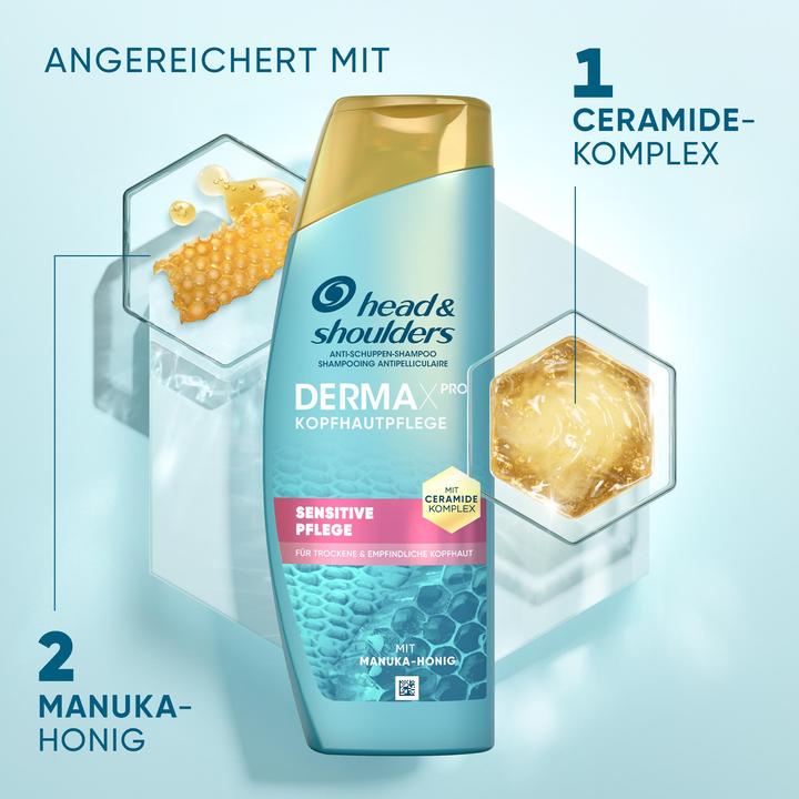 Actual product image Head & Shoulders Derma X Pro Shampoo Sensitive Pflege Shampoo (250 ml, Liquid shampoo)