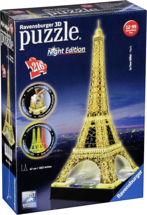 Produktbild Ravensburger Eiffelturm bei Nacht (216 Teile)