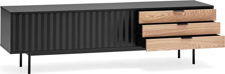 Image du produit Teulat Buffet Sierra noir/chêne 180 x 52 cm