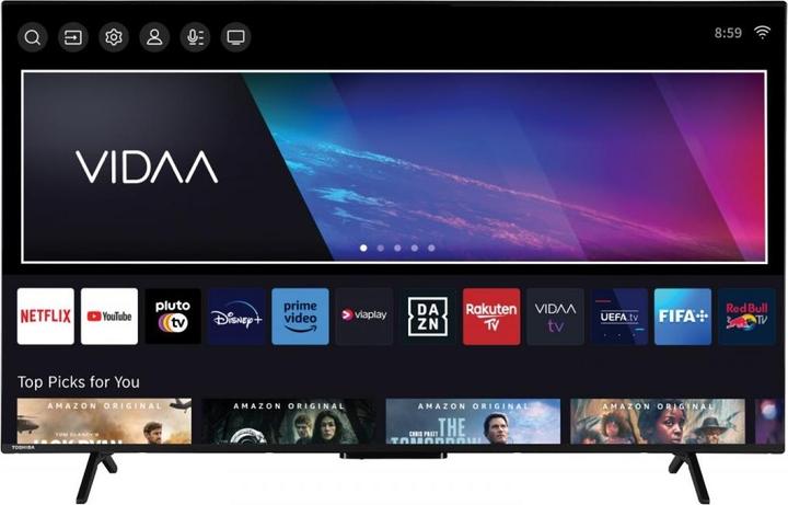 Produktbild Toshiba TV Set||55"|4K/Smart|3840x2160|Wireless LAN|Bluetooth|Android TV|Black|55QV2463DG (55", LED, 4K)