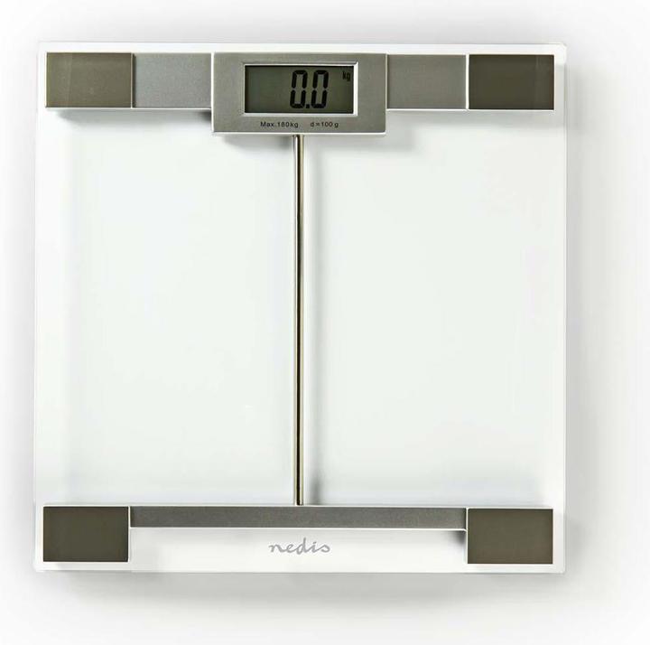 Immagine prodotto Nedis Bilancia pesapersone digitale Vi drio temprato (180 kg)