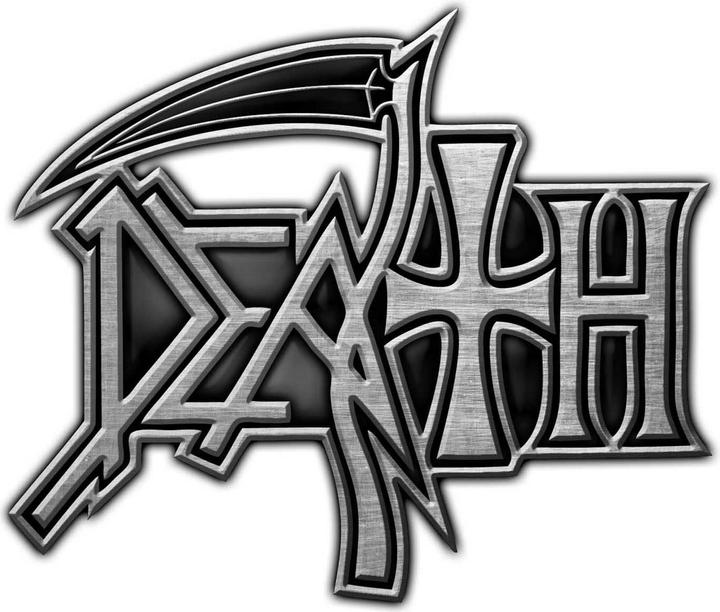 Actual product image Death Logo Enamelled Badge