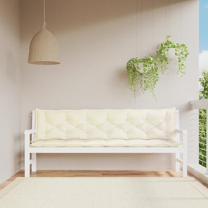 Produktbild VidaXL Gartenbank-Auflagen 2 Stk. O x ford-Gewebe (200 x 50 x 7 cm)