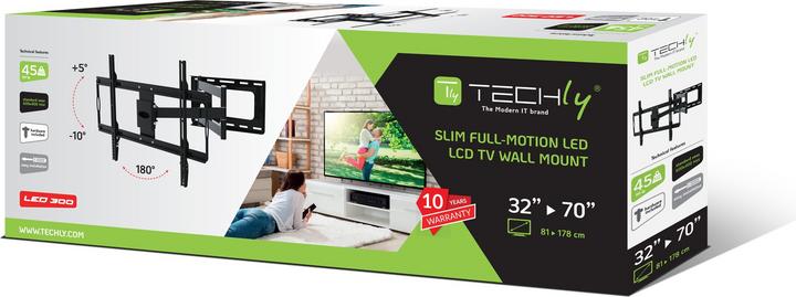 Immagine prodotto Techly ICA-PLB 23M - Staffa per TV LCD (sottile) (Muro, 70", 45 kg)