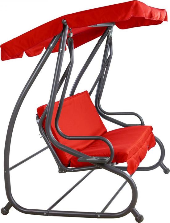 Image du produit Dema Garten Hollywoodschaukel Gartenschaukel Schaukelbank Schaukel Gartenmöbel rot