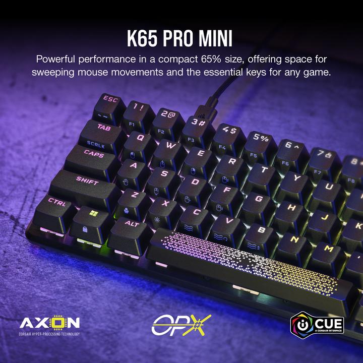 Immagine prodotto Corsair K65 Pro Mini (CH, Cablato)