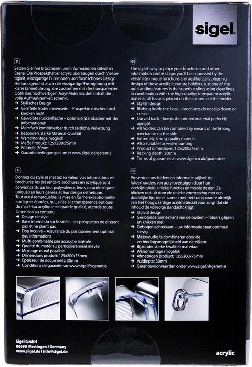 Produktbild Sigel Tisch-Prospekthalter (A6)