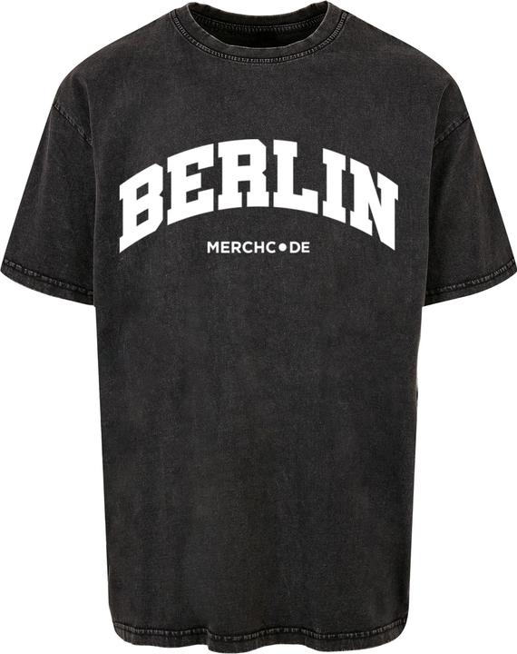 Actual product image Merchcode Berlin Wording - Acid Washed Oversize Tee - 117867 (M)