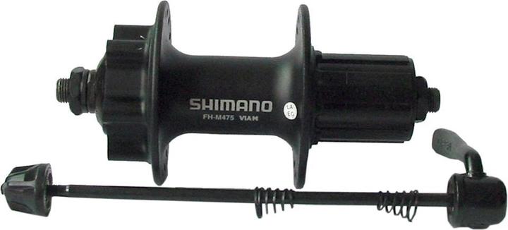 Image du produit Shimano Moyeu arrière DEORE FH-M475 8/9/10/11 vitesses 135 mm 36 trous QR 6 trous (Frein à disque Center lock)