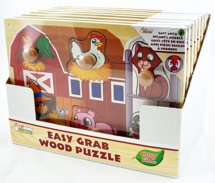 Actual product image Amuuso Easy Grab Wooden Puzzle 8 Pcs