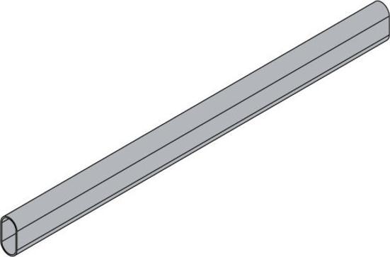 Produktbild Hettich Schrankrohr 15 x 30 x 1000 mm, oval, verchromt