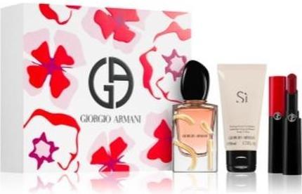 Immagine prodotto Giorgio Armani Si Eau De Parfum Intense - Set regalo con 31 grammi, 15 millilitri e 50 millilitri (Set profumo)