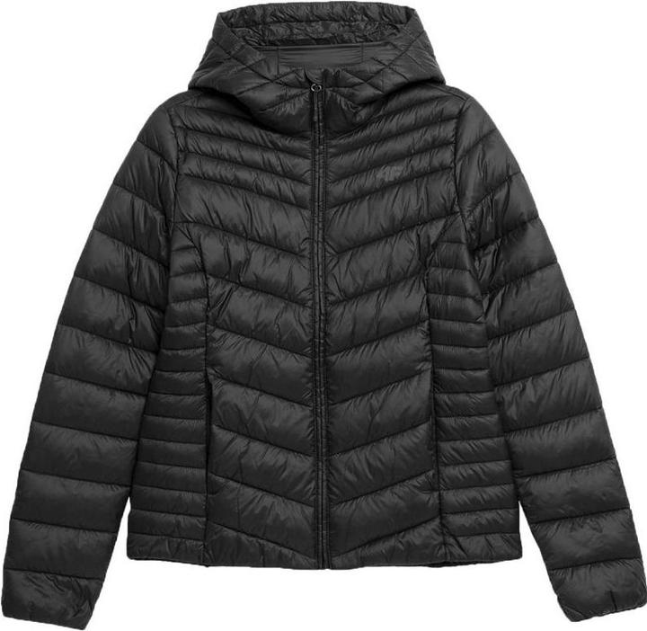 4F Kurtka damska puchowa F351 głęboka czerń 4FWSS24TDJAF351 20S S (S)