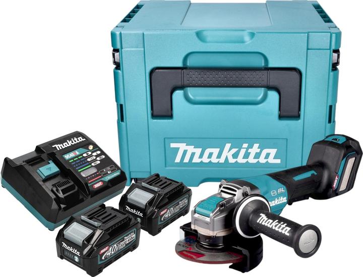 Actual product image Makita GA 044 GM201 Akku Winkelschleifer 40 V max. 125 mm X-LOCK Brushless + 2x Akku 4,0 Ah + (125 mm)