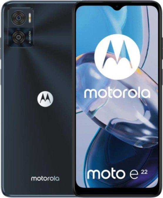 Actual product image Motorola Moto E22 (64 GB, Astro Black, 6.50", Dual SIM, 16 Mpx, 4G)