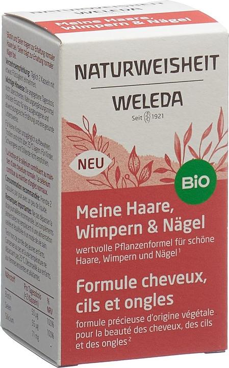 Actual product image Weleda Natural Wisdom My Hair Eyelashes & Nails (46 Piece, Capsules, 126 g)