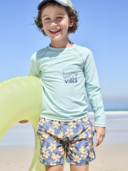 Image du produit Vertbaudet Jungen Badeshorts mit Hawaiiblumen (152)