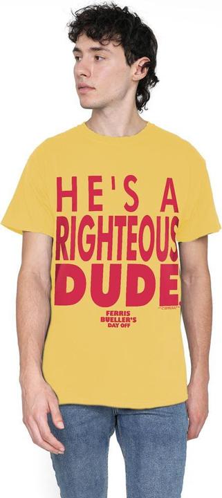 Immagine prodotto Ferris Bueller´s Day Off Ferris Bueller's Day Off Righteous Dude Maglietta Uomo (M)