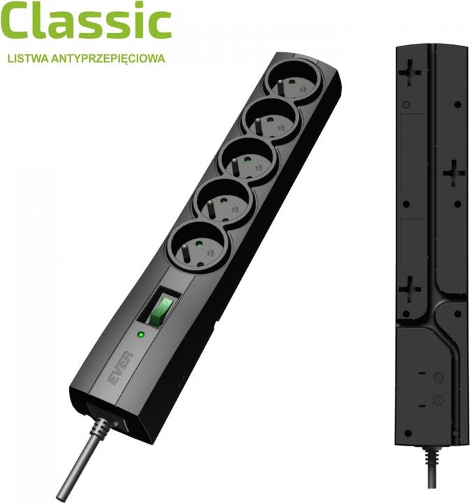 Productafbeelding Ever CLASSIC overspanningsbeveiliging (5 x, CEE 7/6, 5 m)