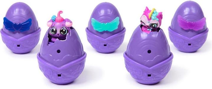 Actual product image Hatchimals Spin Master Alive Neon Rainbow egg carton playset