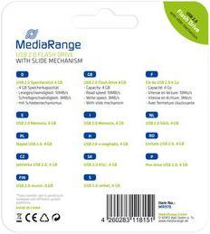 Actual product image MediaRange USB memory stick Color Edition (4 GB, USB-A)