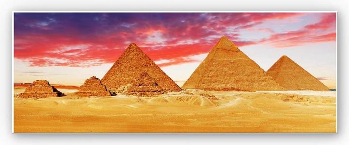 Produktbild Trenddeko Die Pyramiden von Gizeh - Panorama (80 x 30 cm)