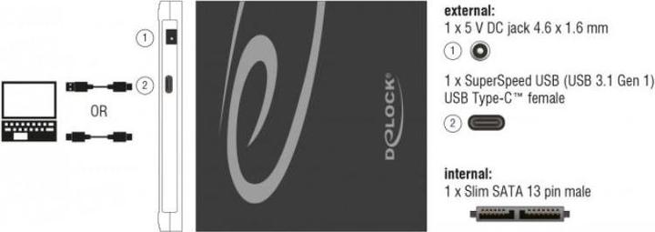 Produktbild Delock Externes Gehäuse (DVD Brenner)