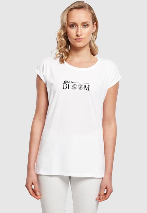 Actual product image Merchcode Ladies Time to bloom - Extended Shoulder Tee - 118693 (XL)