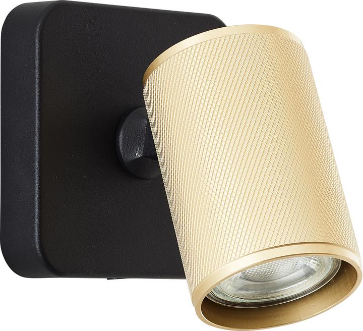 Actual product image Brilliant Marty LED wall spot sand black/matt gold (345 lm, GU10)