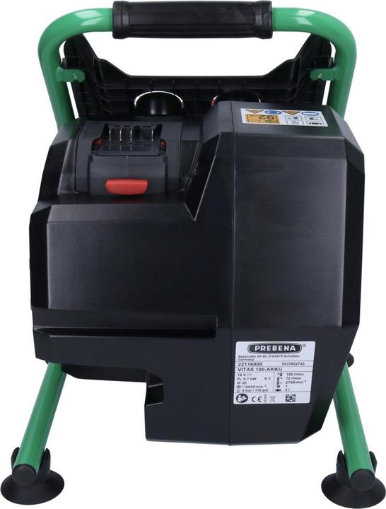 Produktbild Prebena VITAS 100-AKKU Kompressor 18 V 5 l 8 bar CAS Brushless + 1x Akku 8,0 Ah + LadegerÃ¤t (8 Bar, 5 l)