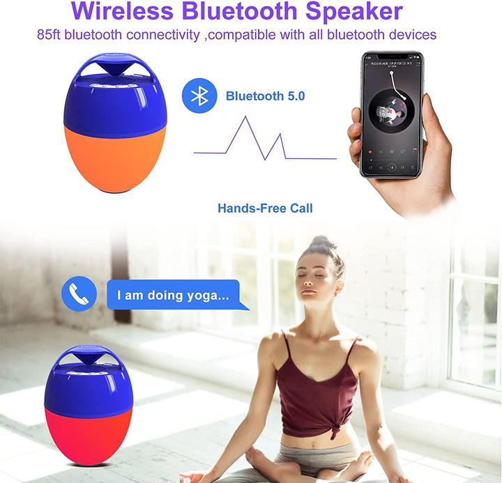 Actual product image KingSom Floating Bluetooth Speaker, Blue