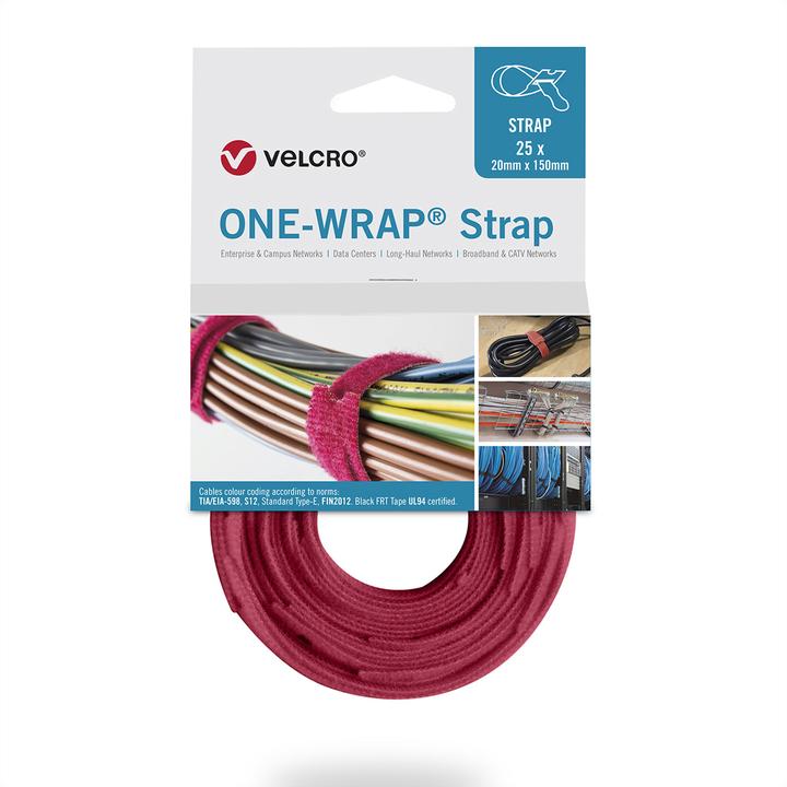 Image du produit Velcro brand Colliers de serrage de marque professionnelle (Serre-câbles velcro, 150 mm, 25 pcs)
