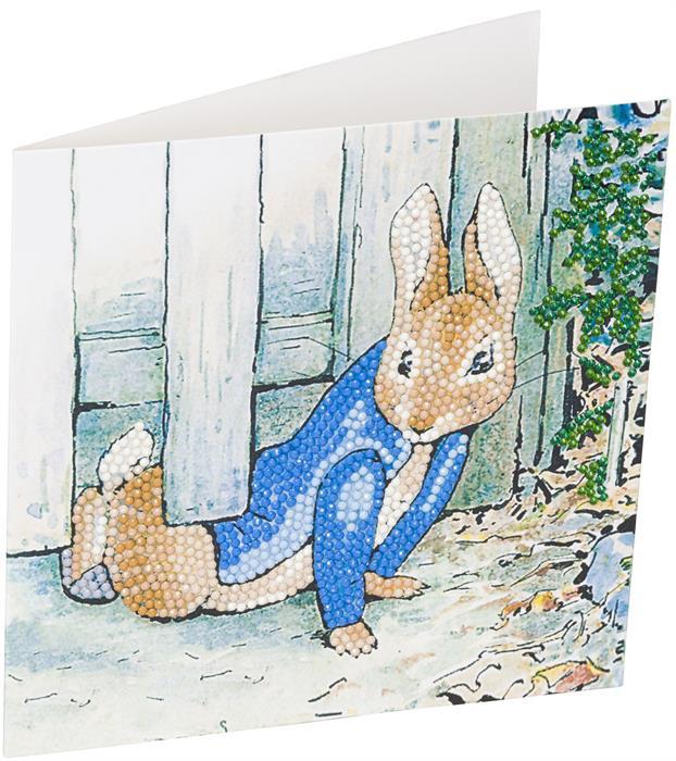 Image du produit Craft Buddy Pierre Lapin sous la clôture, Carte 18x18cm Crystal Art