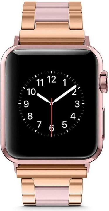 Produktbild Tech Apple 1/2/3/4/5/6 Smart Watch Armband, Goldfarbe, 38/40 mm (38 mm, 40 mm, Edelstahl)