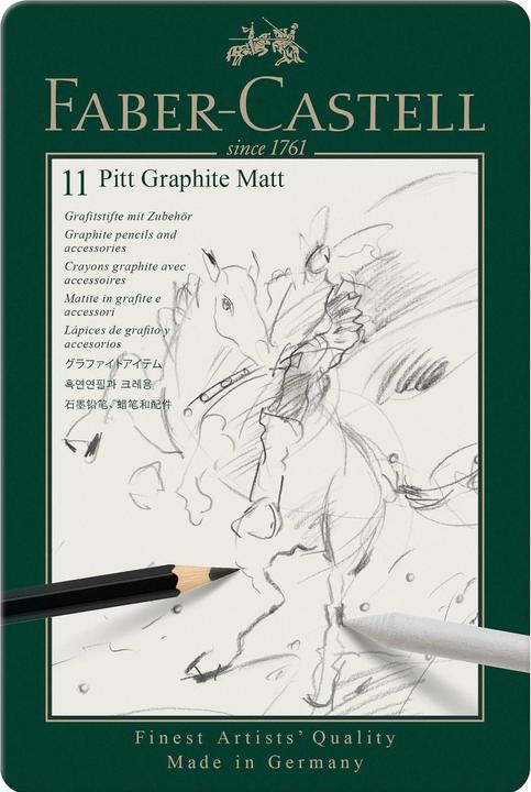 Faber-Castell Graphitstift Graphit Set (2 mm, B, HB, 11 x)