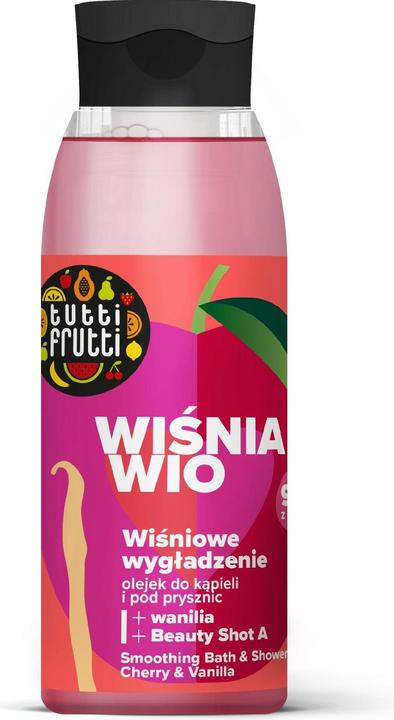 Actual product image Farmona Tutti Frutti Wiśnia Wio Olejek do kąpieli i pod prysznic Wiśniowe Wygładzenie 400ml (400 ml)