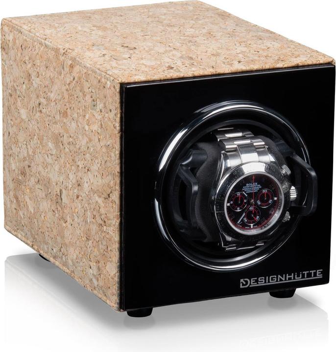 Designhütte Avvolgitore per orologi Manhattan - sughero / nero